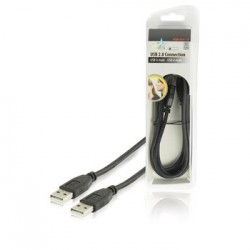HQ USB 2.0 kabel USB A mannelijk - USB A mannelijk 1,80 m