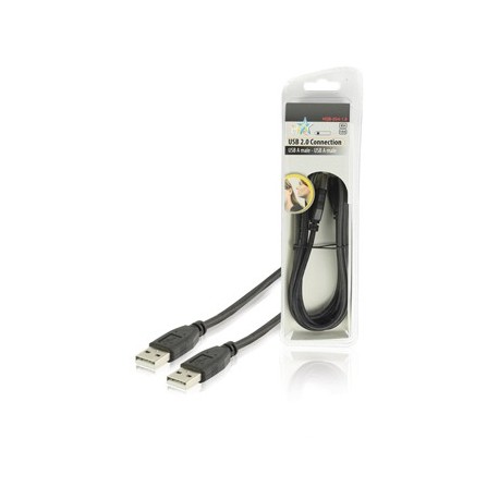 HQ USB 2.0 kabel USB A mannelijk - USB A mannelijk 1,80 m