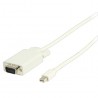 Valueline Mini DisplayPort - VGA kabel 2,00 m wit