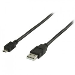 USB 2.0 Kabel - USB A Male naar USB Micro B