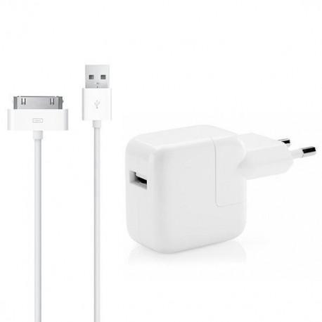 10W USB Oplader/Adapter incl. 2 meter 30 pin Kabel voor Apple iPad 1 / 2 / 3 en iPhone 4 / 4S