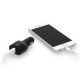 Ewent USB Autolader drie aansluitingen 4.8A met smart IC