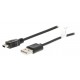 Valueline USB 2.0 Kabel A Male - Mini-B Male Rond 2.00 m Zwart