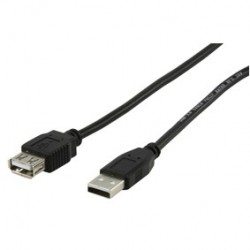 USB 2.0 verlengkabel - USB A plug - USB A contra