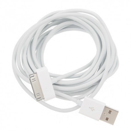 Кабели для iphone ipad ipod. USB кабель белого цвета. Шнур для айфон 3 метра.
